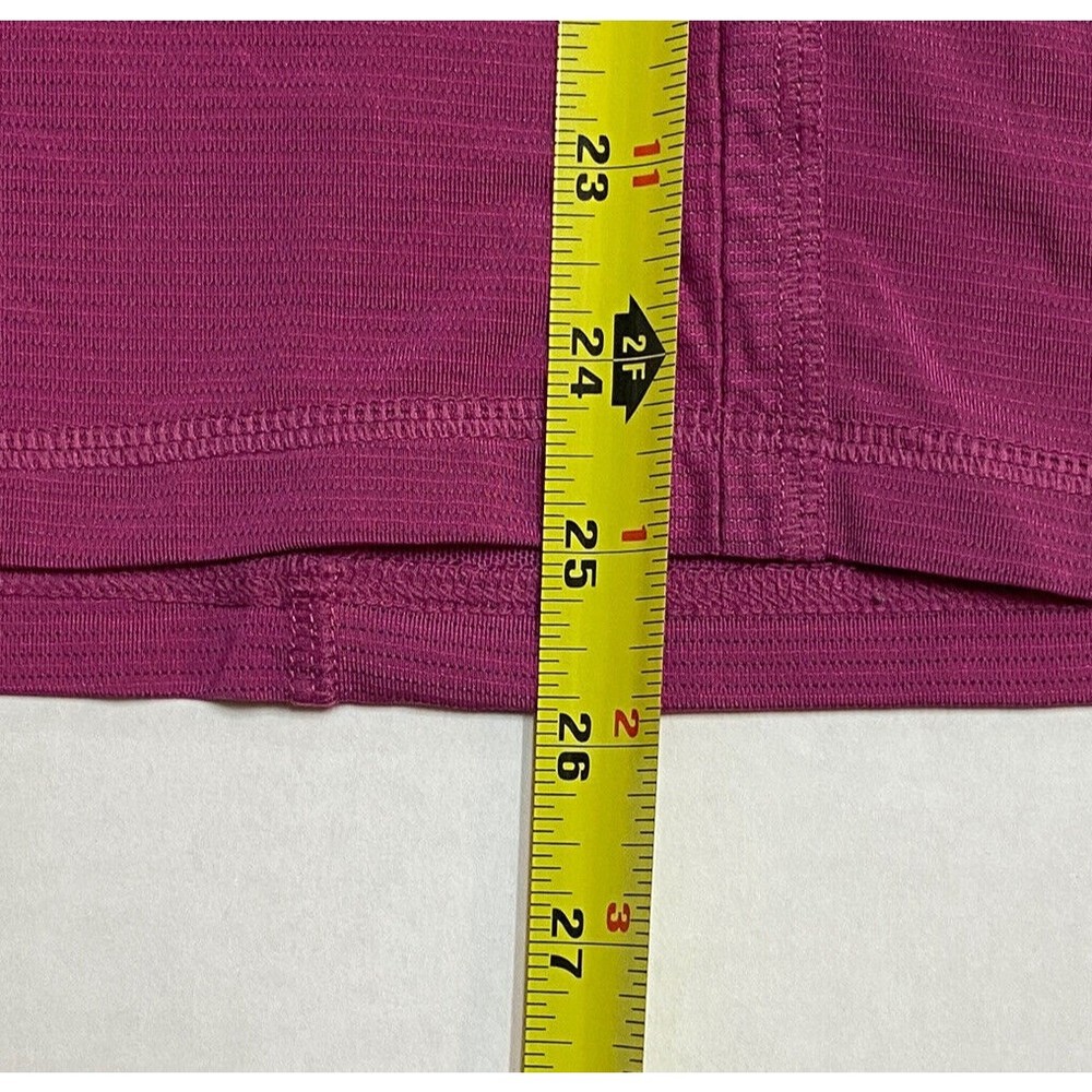Lululemon Run Skim Singlet Tank Size 6 Racerback Raspberry with Black Trim Rare - Picture 7 of 9